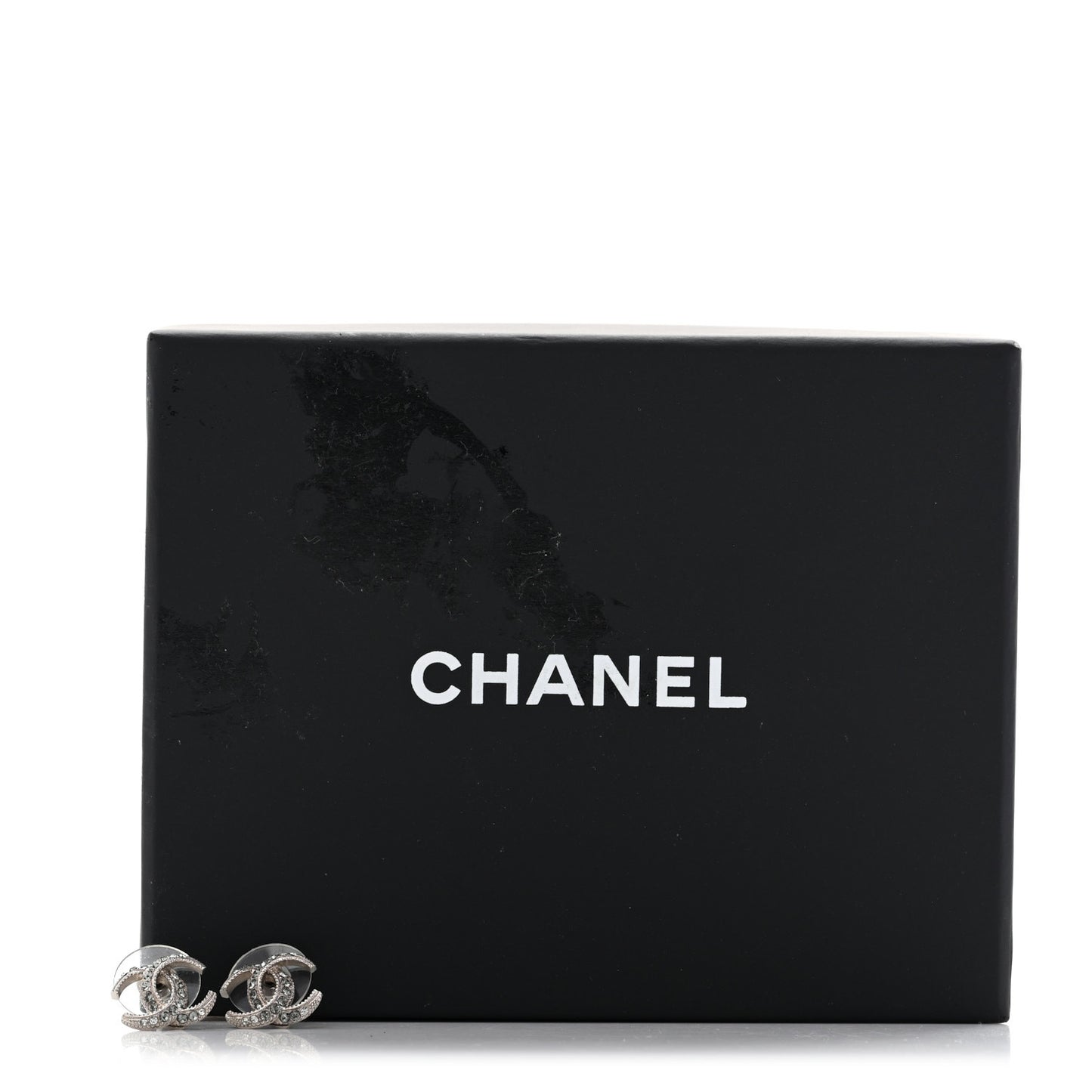 Crystal CC Earrings Silver