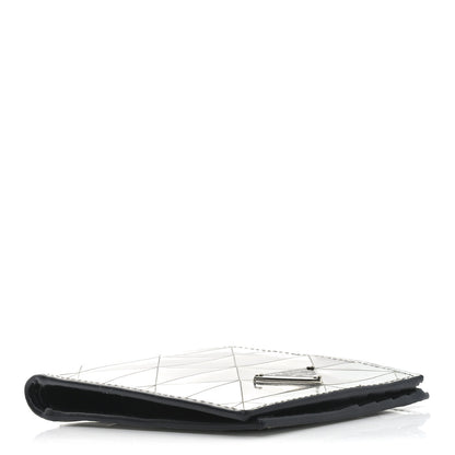 Prada Spazzolato Triangle Bi-Fold Wallet Argento 4 of 6
