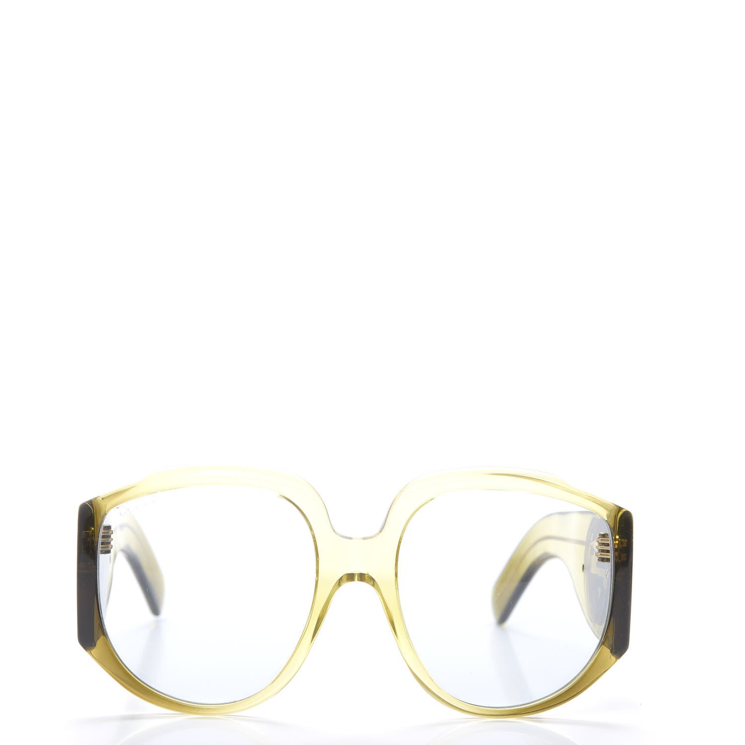 Gucci Acetate Oversized Interlocking G Sunglasses GG0151S Yellow 2 of 7