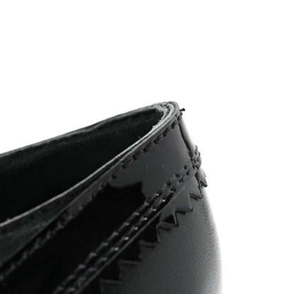 Chanel Lambskin Patent Calfskin CC Brogue Lace Up Oxfords 37 Black 10 of 11