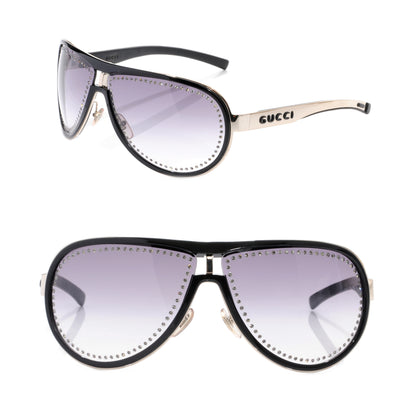 Gucci Strass Aviator Sunglasses Black 1 of 5
