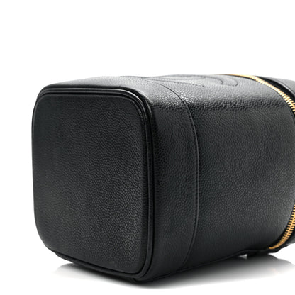 Chanel Caviar Vanity Cosmetic Case Black 9 of 11