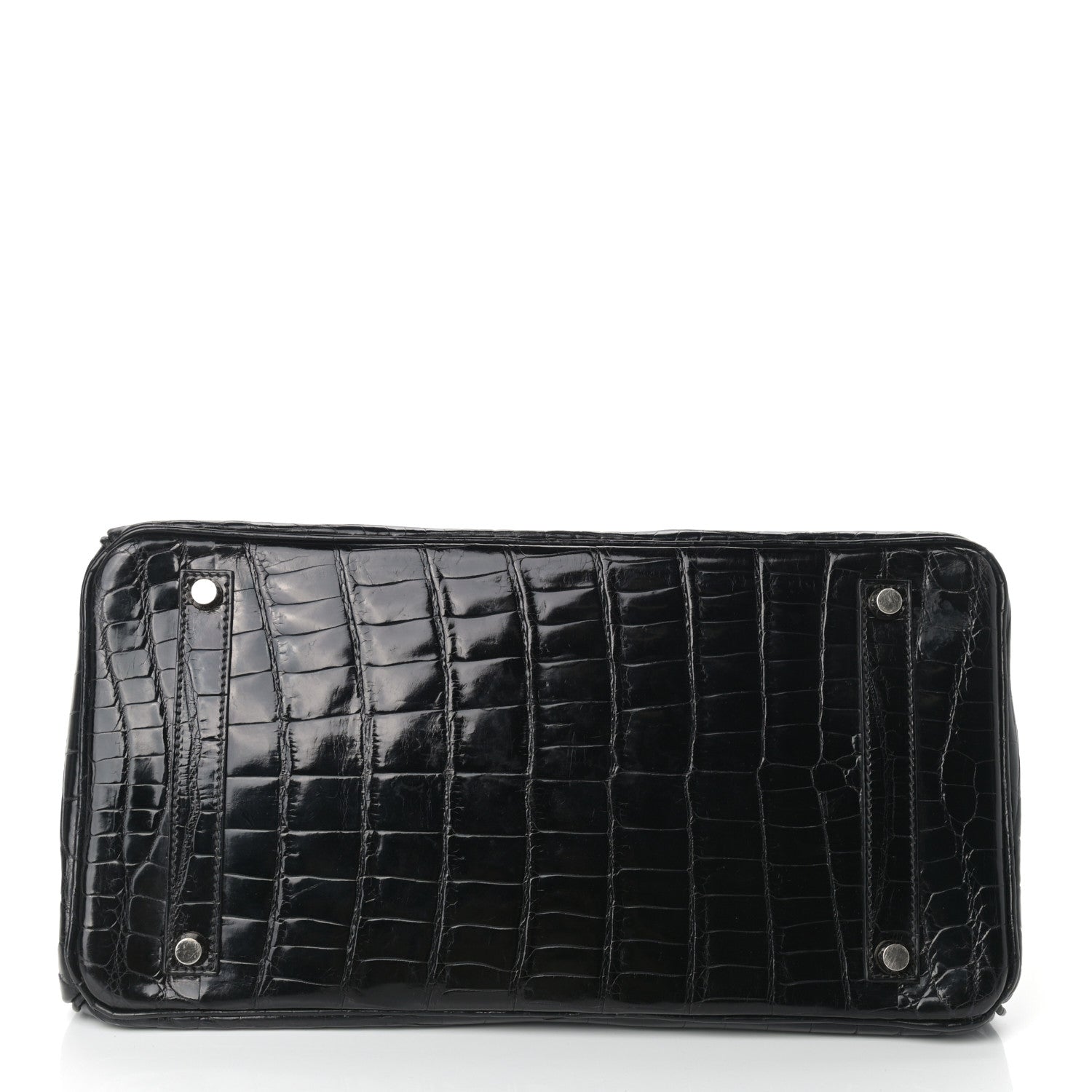 Hermes Shiny Niloticus Crocodile Birkin 35 Black 6 of 37