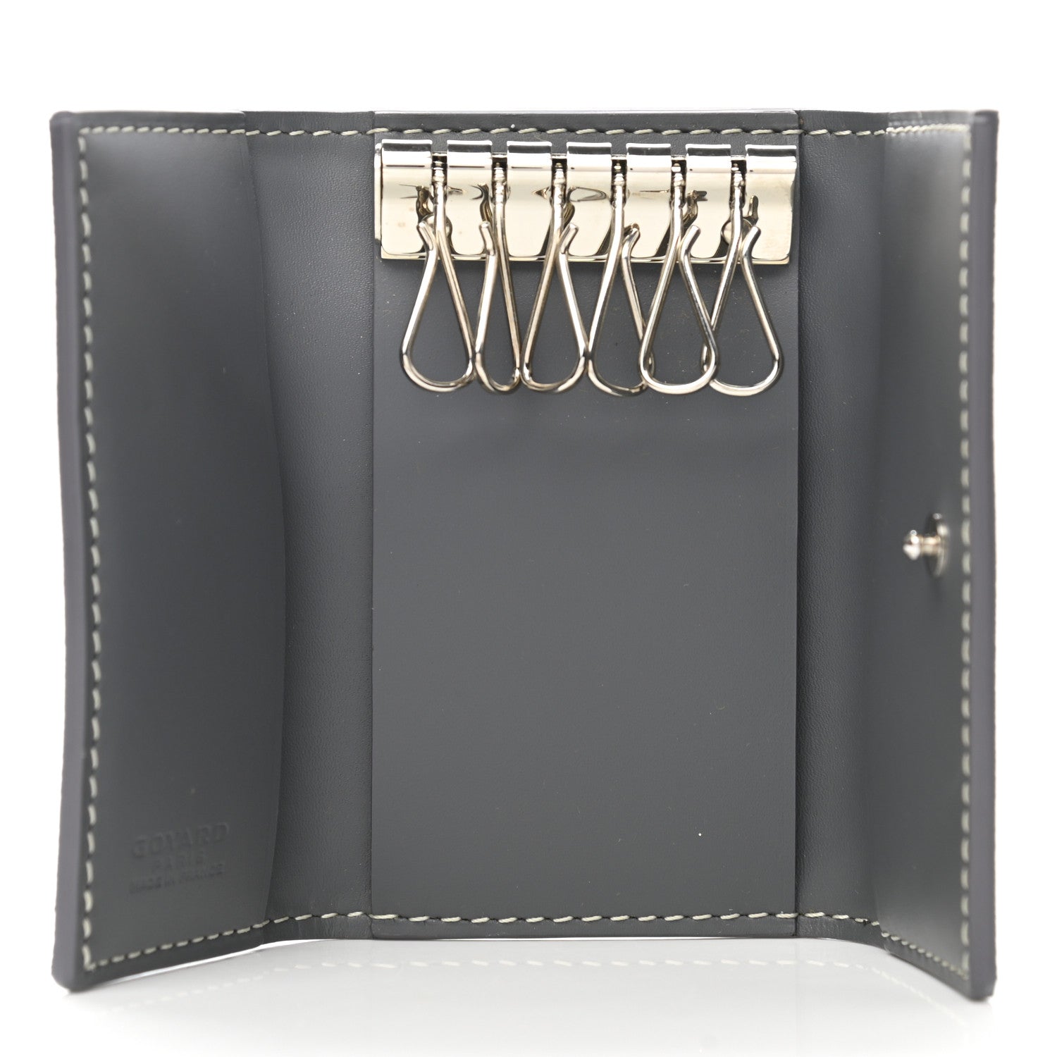 Goyard Goyardine Saint Michel 6 Key Holder Grey 5 of 8