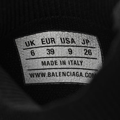 Balenciaga Neoprene Knit Womens Speed Sneakers 39 Black White 6 of 8
