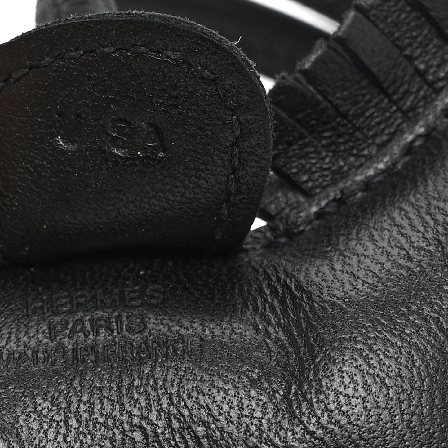 Milo Lambskin Grigri Rodeo Horse Bag Charm PM So Black