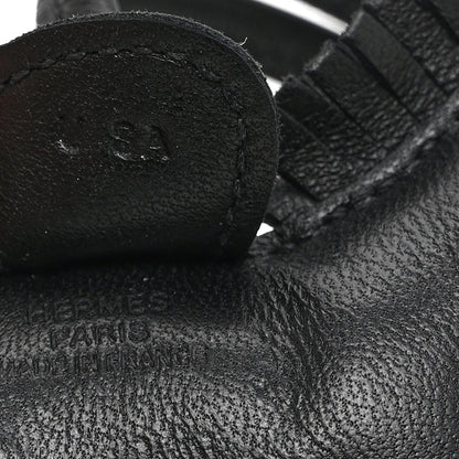 Hermes Milo Lambskin Grigri Rodeo Horse Bag Charm PM So Black 3 of 3