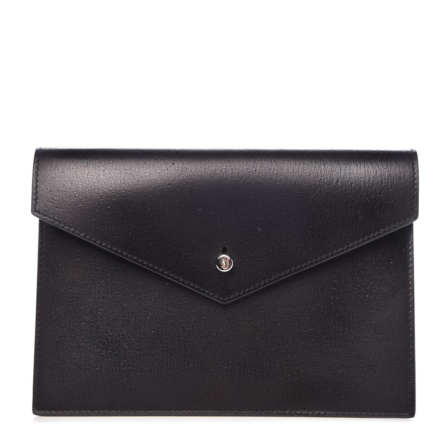 Saint Laurent Calfskin Passport Holder Black 1 of 7