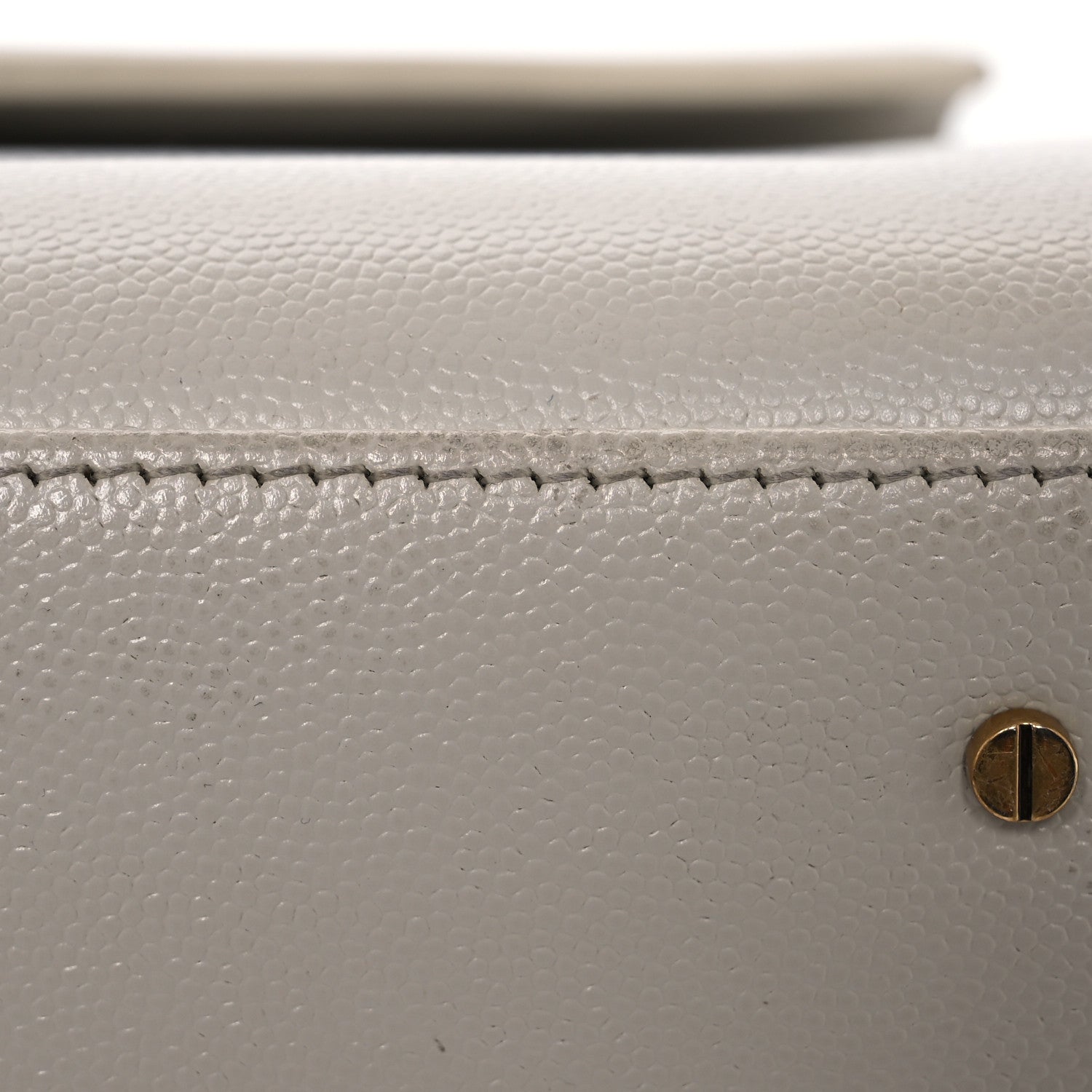 Saint Laurent Grain de Poudre Medium Classic Monogram Cassandra Top Handle Crema Soft Rouge Legion 16 of 20