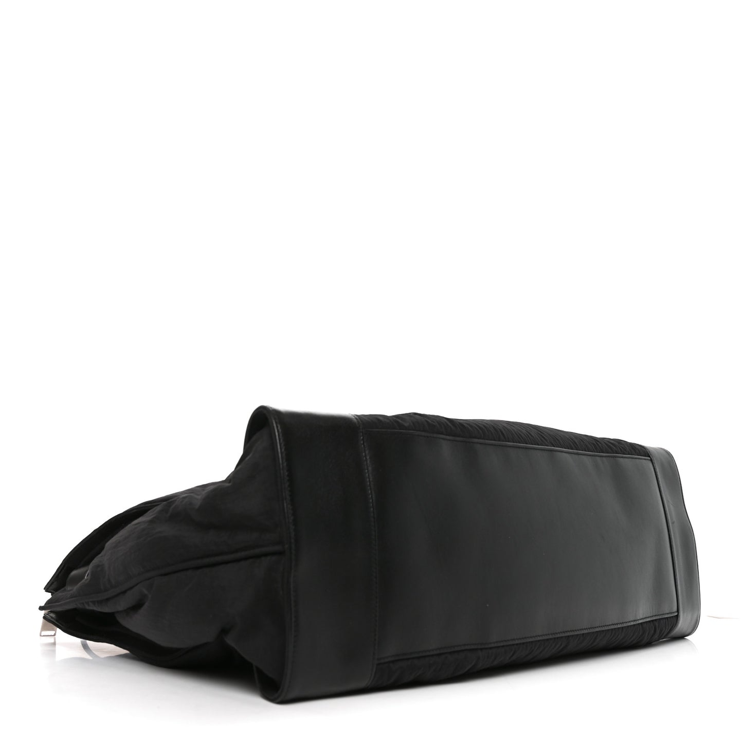 Nylon Calfskin 48H Sac De Jour Duffle Black