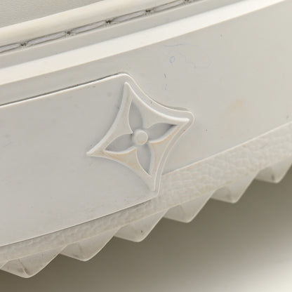 Louis Vuitton Lambskin Embossed Monogram Time Out Sneakers 37 White 12 of 13