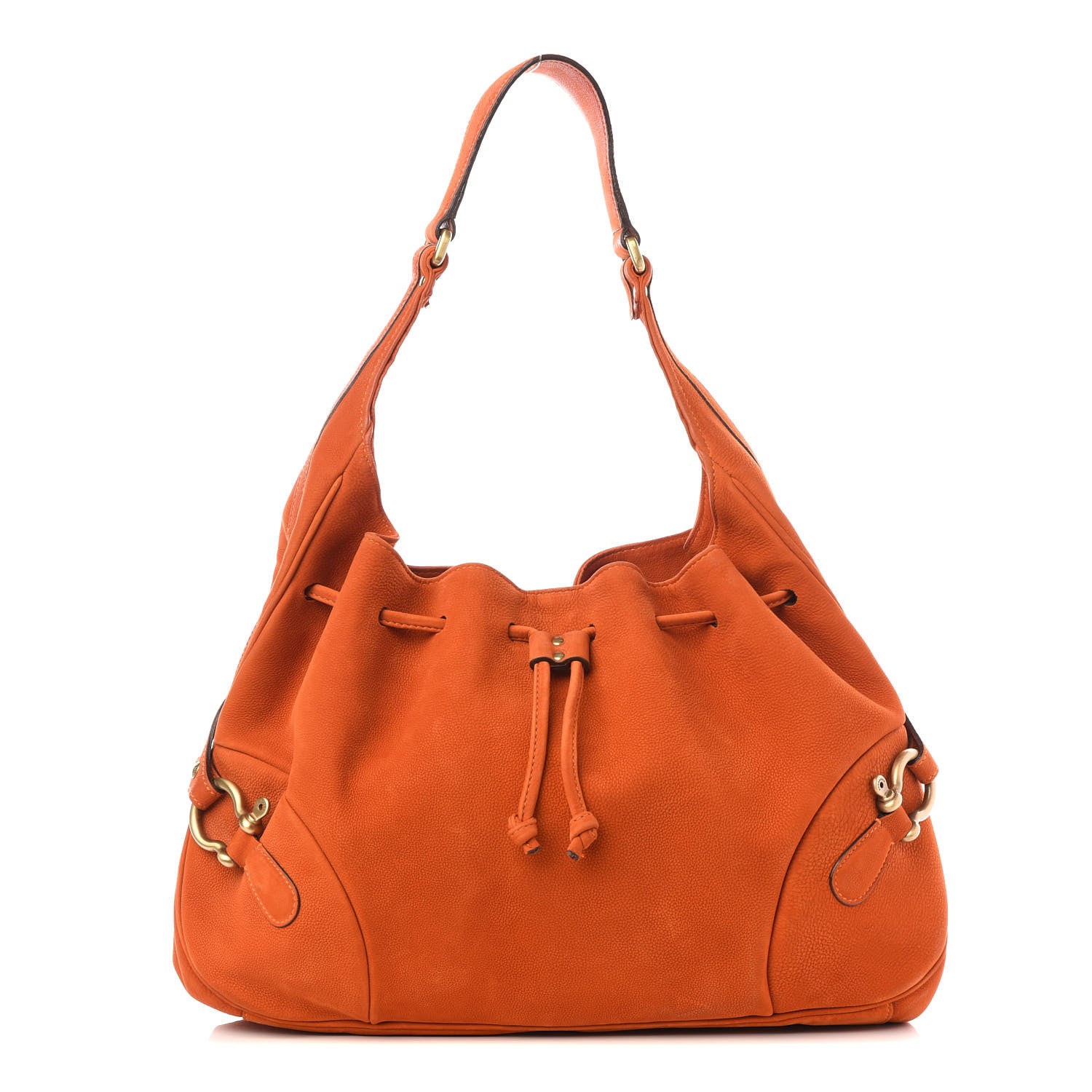 Burberry Nubuck Hobo Orange 1 of 9