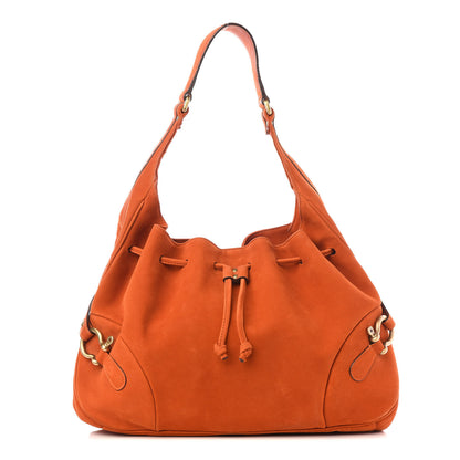 Burberry Nubuck Hobo Orange 1 of 9