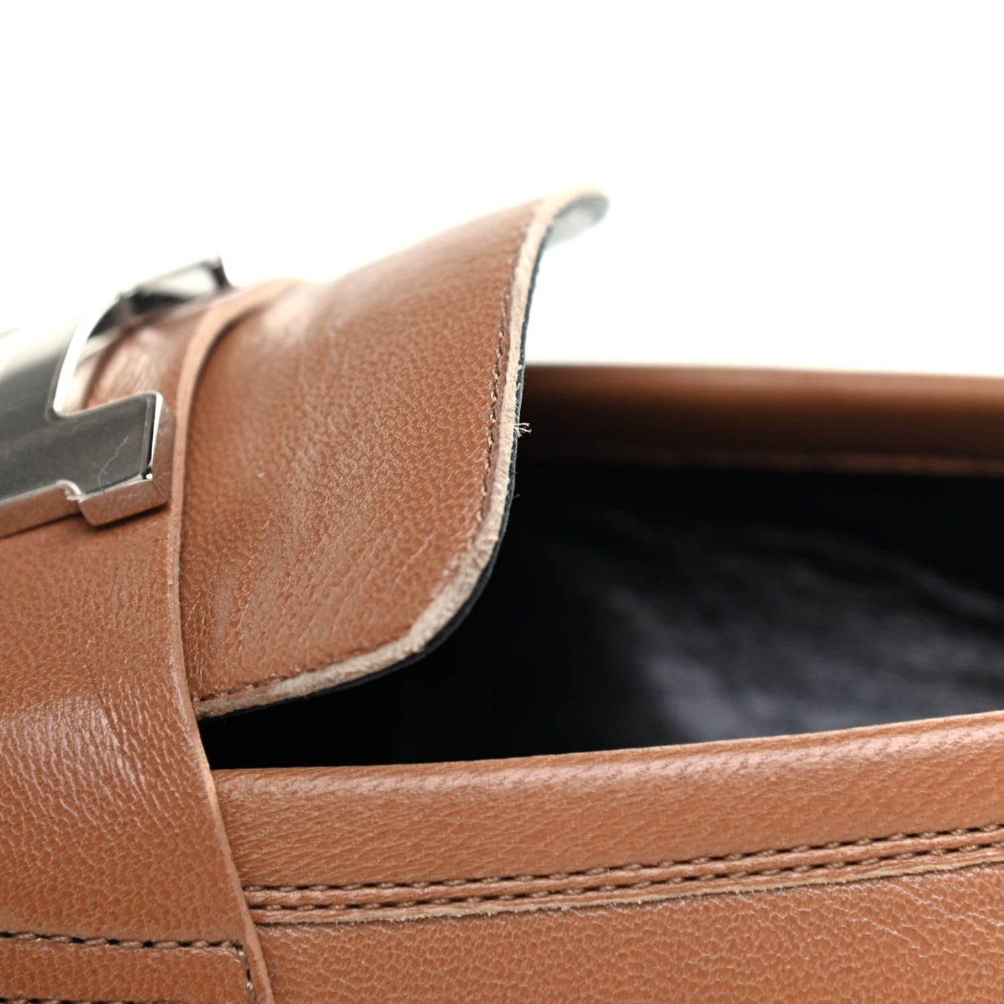 Goatskin Womens Paris Loafers 35 Etoupe