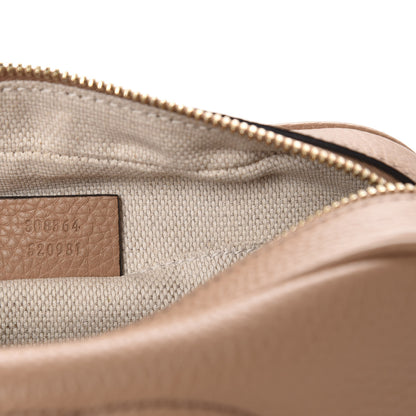 Gucci Pebbled Calfskin Small Soho Disco Bag Rose Beige 9 of 10