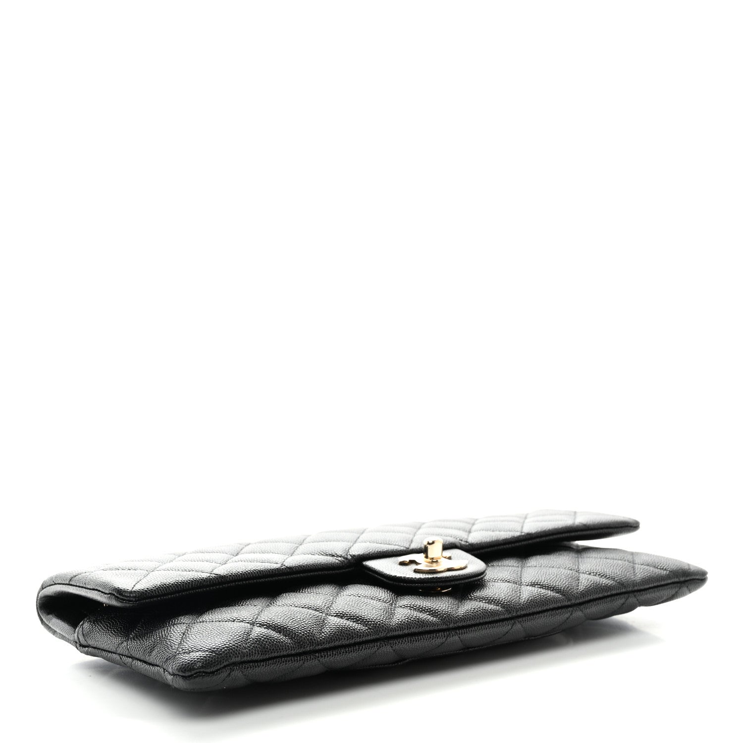 Chanel Caviar Quilted Flap Clutch Black 4 of 7