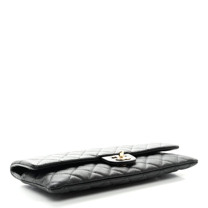 Chanel Caviar Quilted Flap Clutch Black 4 of 7
