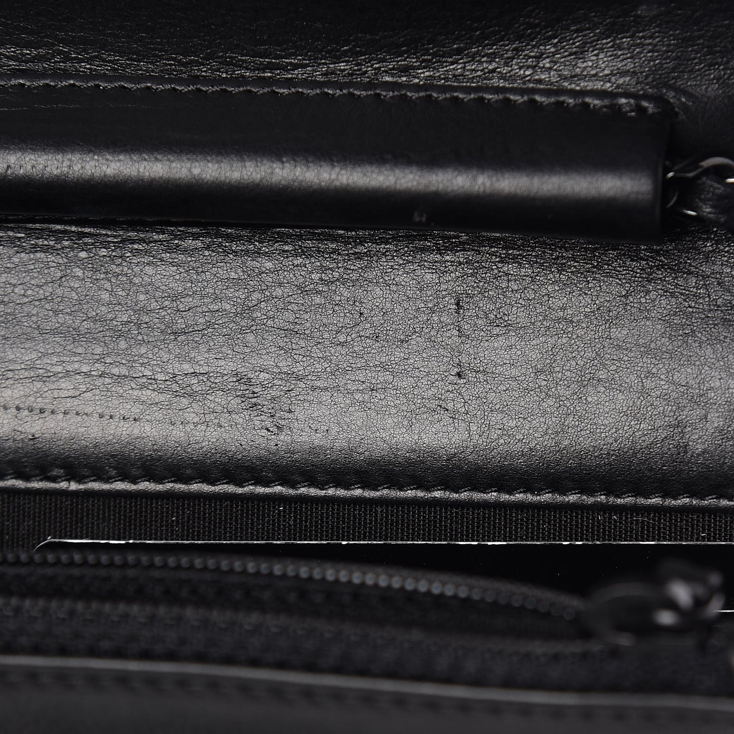 Calfskin Quilted Boy Wallet On Chain WOC So Black