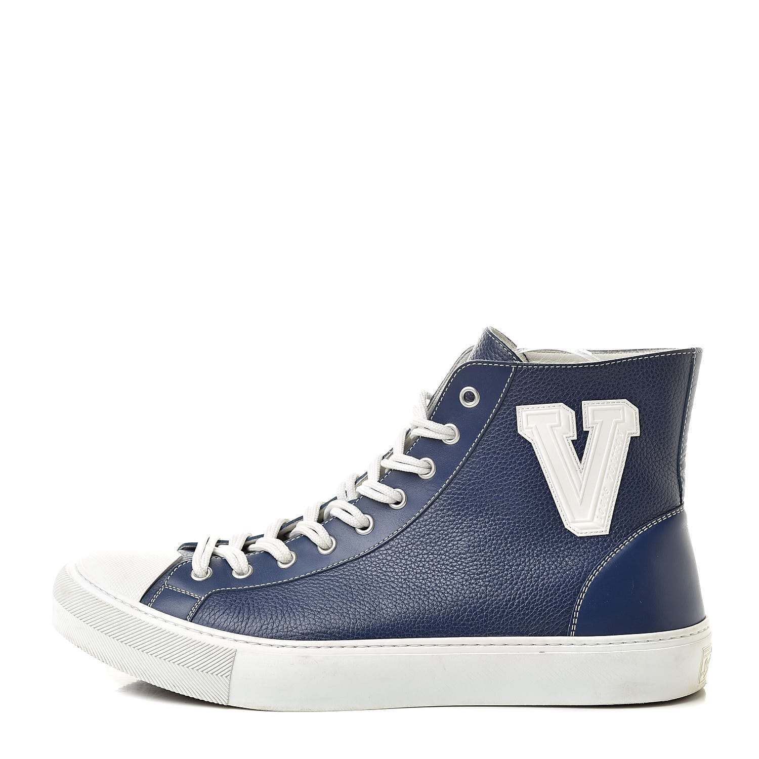Louis Vuitton Calfskin Tattoo Sneaker Boots 8 Blue 1 of 12