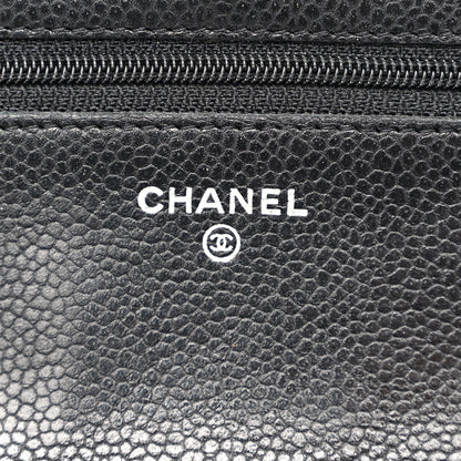 Chanel Caviar Quilted Wallet on Chain WOC Black 6 of 11