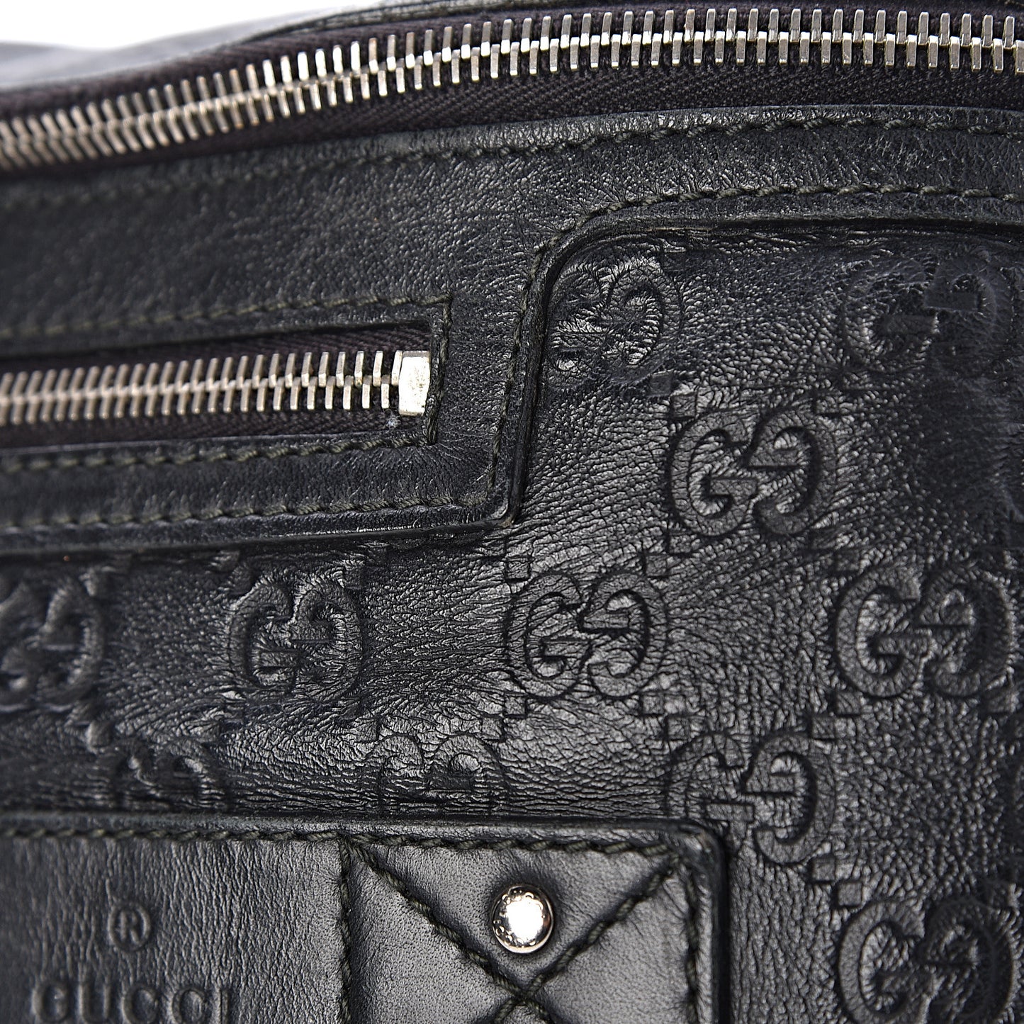Guccissima Web Belt Bag Black