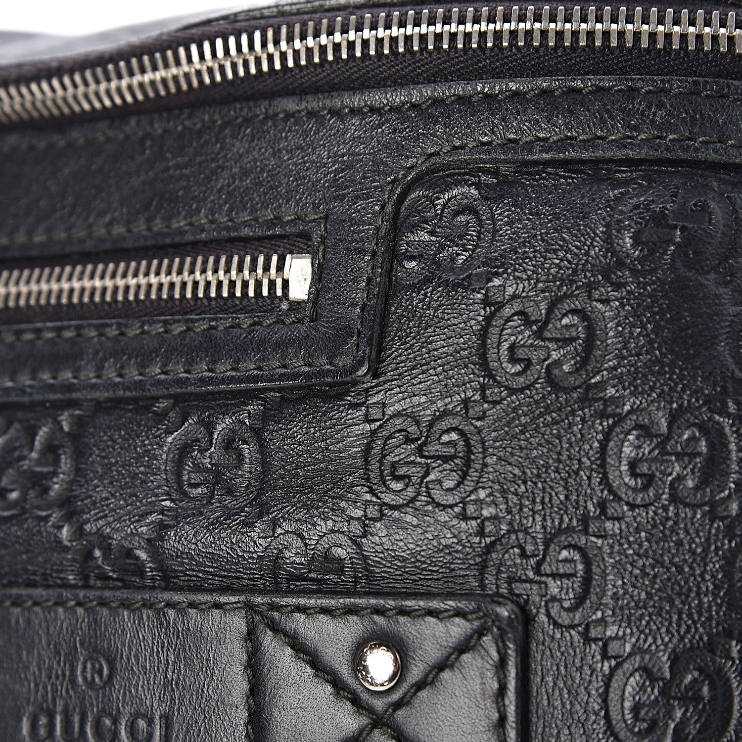 Gucci Guccissima Web Belt Bag Black 12 of 16