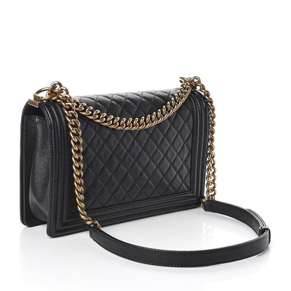 Chanel Caviar Quilted New Medium Boy Flap Black 3 of 13