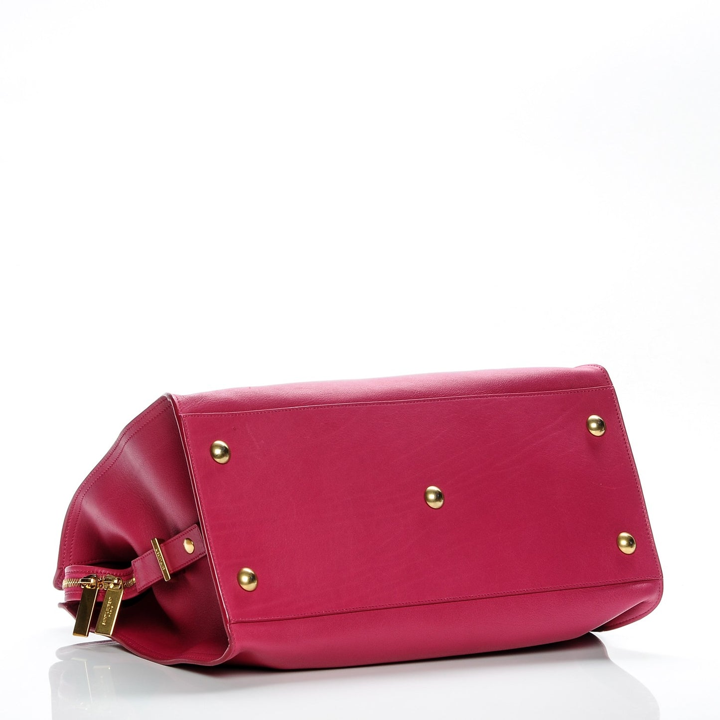 Calfskin Medium Classic Y Cabas Fuchsia