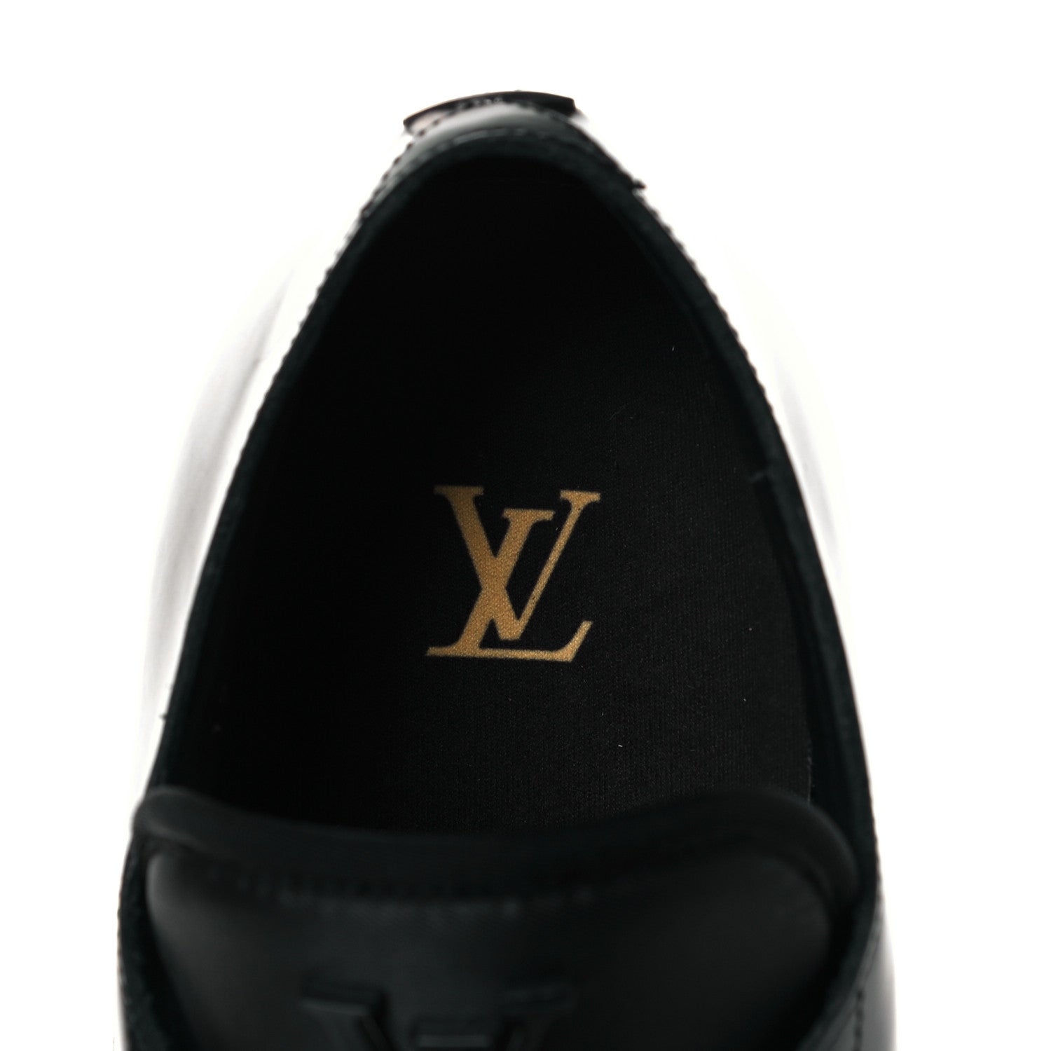 Louis Vuitton Calfskin Mens Derby LV Harness Shoes 7.5 Black 7 of 10