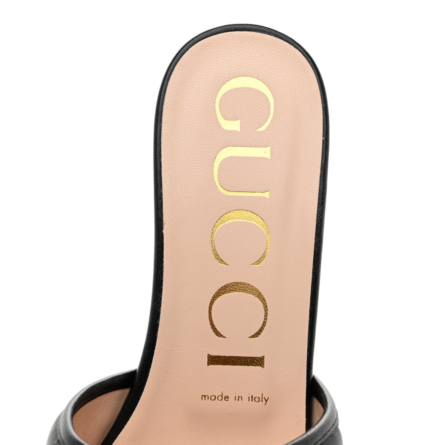 Gucci Nappa Matelasse GG Marmont Flat Slide Sandals 40 Black 7 of 9