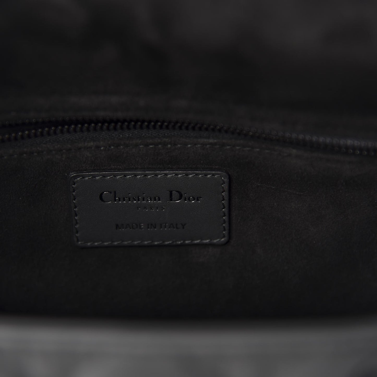 Ultra Matte Calfskin Cannage Medium Lady Dior Black