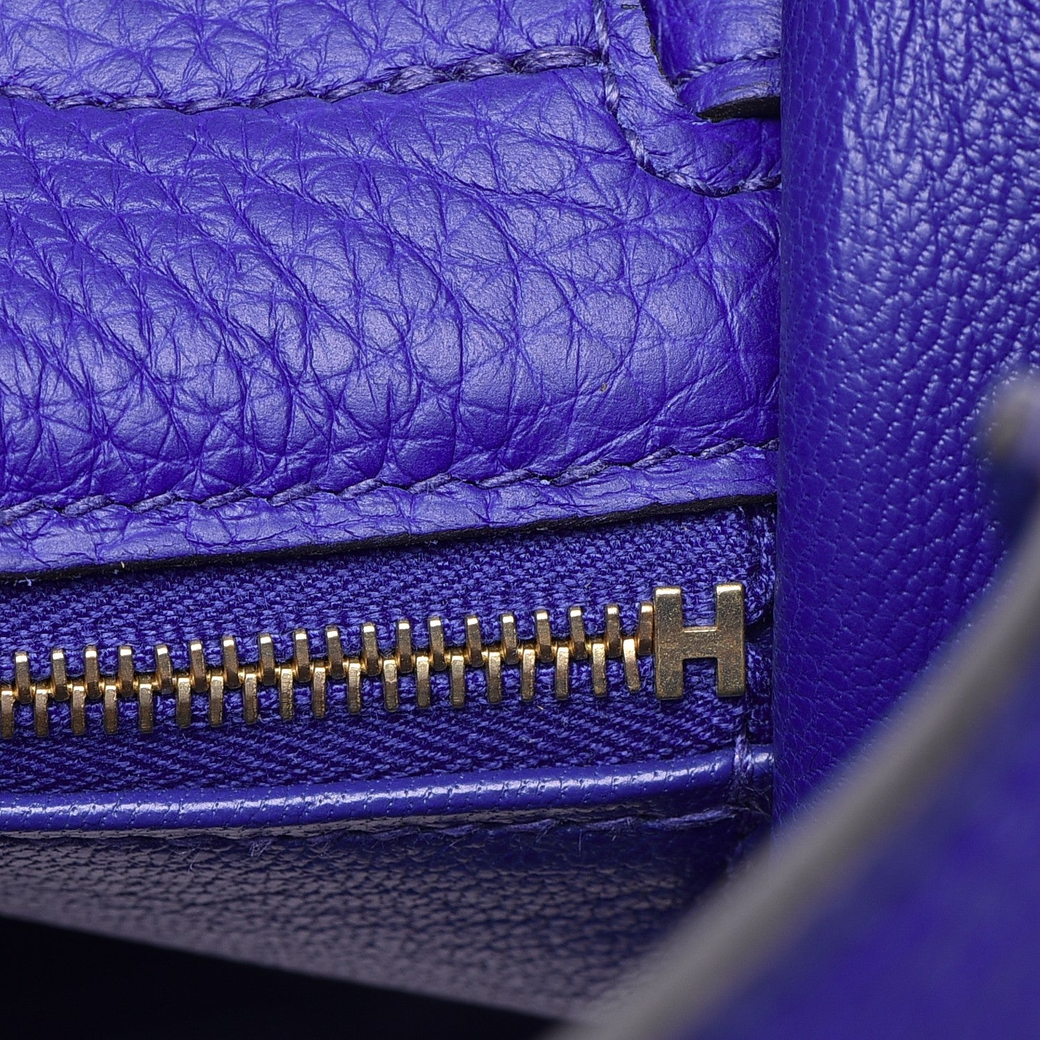 Hermes Togo Kelly Retourne 32 Bleu Electrique 8 of 30