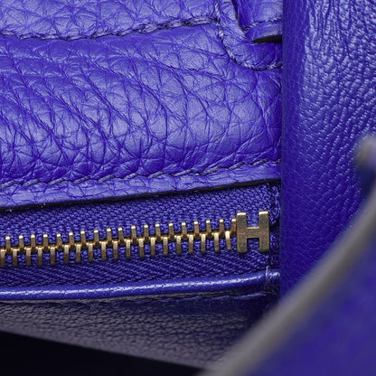 Hermes Togo Kelly Retourne 32 Bleu Electrique 8 of 30