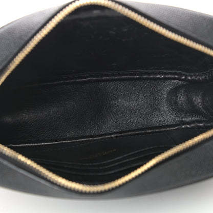 Saint Laurent Grain De Poudre Matelasse Monogram Mini Lou Camera Bag Black 5 of 10
