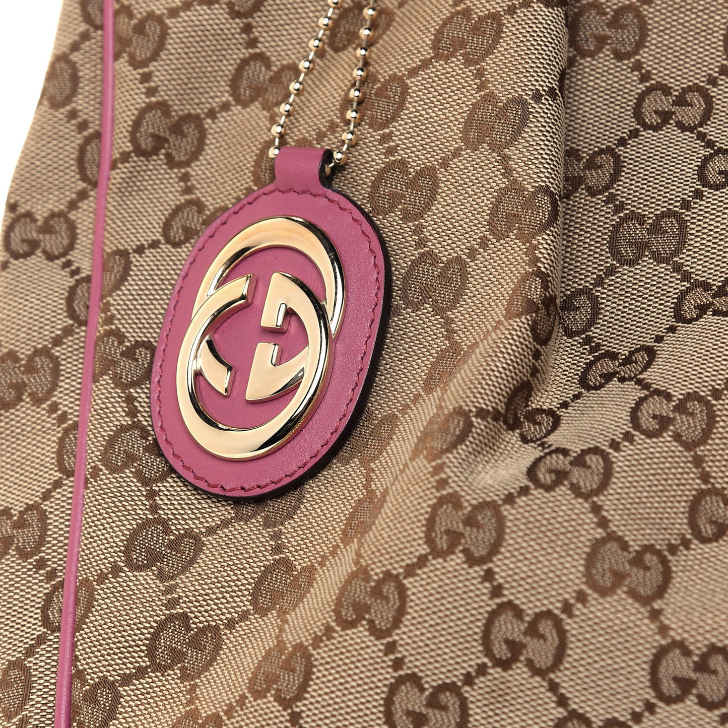 Monogram Large Sukey Tote Beige Peonia Flower