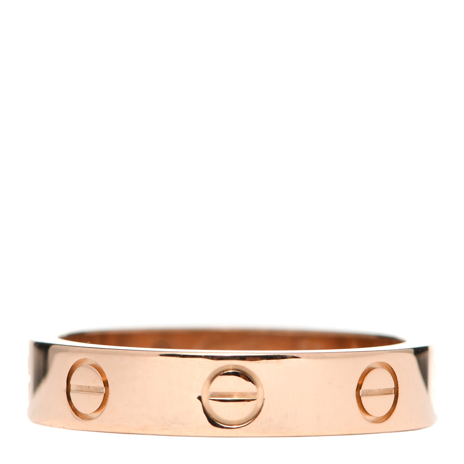 Cartier 18K Pink Gold Diamond 4mm LOVE Wedding Band Ring 52 6 3 of 6