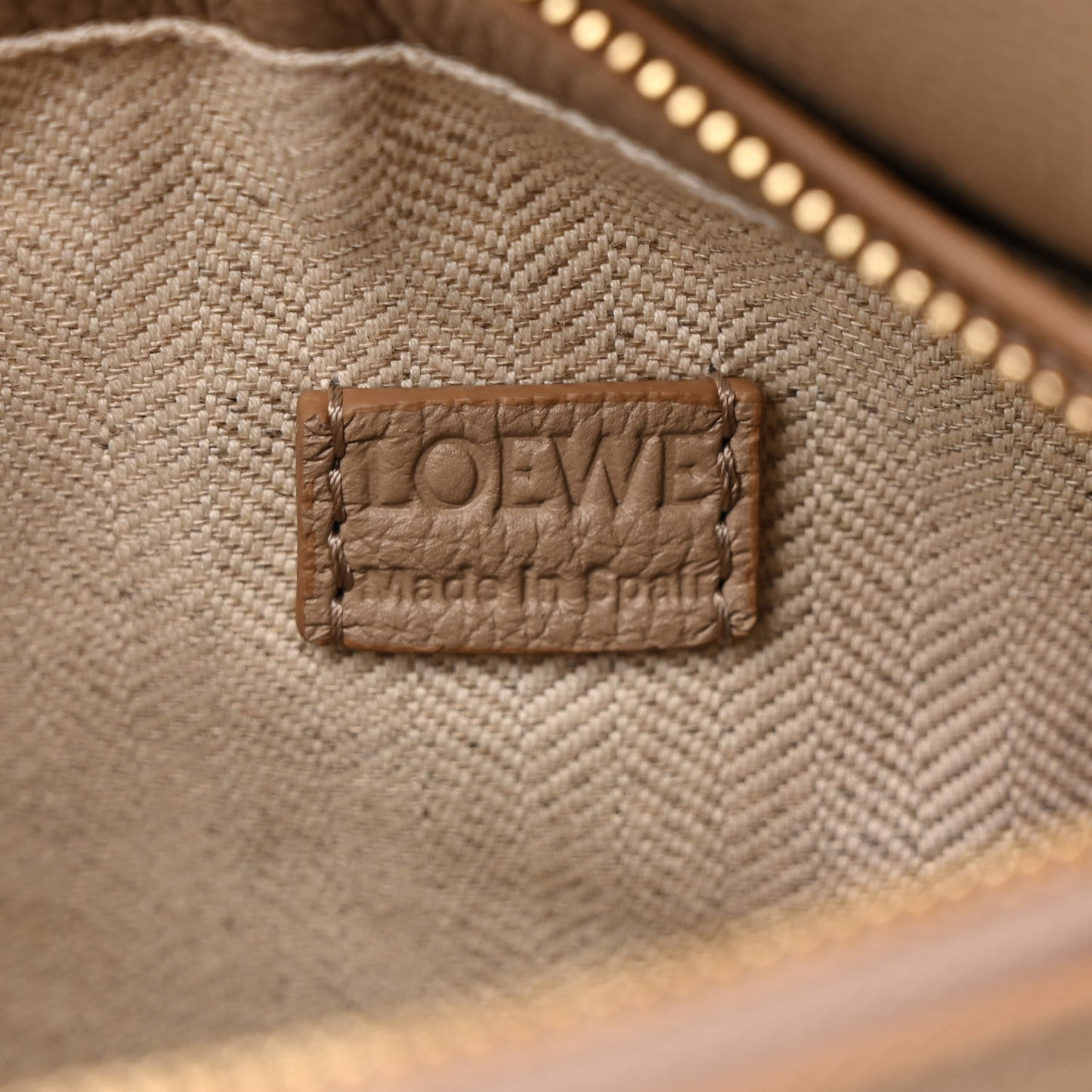 Calfskin Mini Puzzle Edge Bag Sand