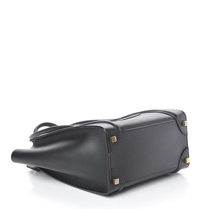 Celine Smooth Calfskin Micro Luggage Black 4 of 8