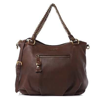 Prada Cervo Deerskin Chain Bag Bruciato 1 of 14