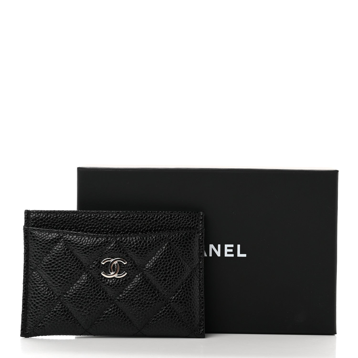 Chanel Caviar Quilted Card Holder Black 9 of 9