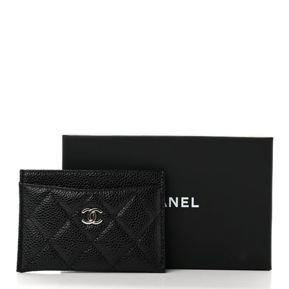 Chanel Caviar Quilted Card Holder Black 9 of 9