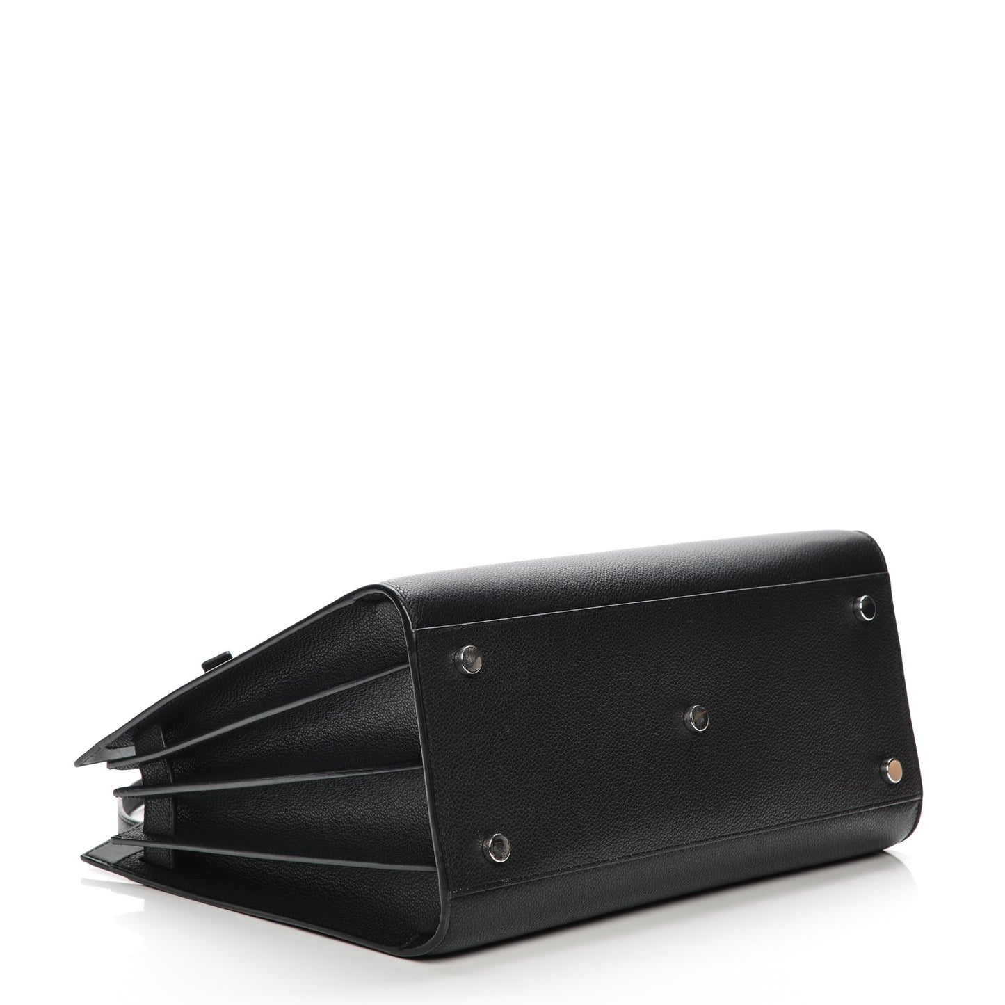 Grained Calfskin Small Sac De Jour Black