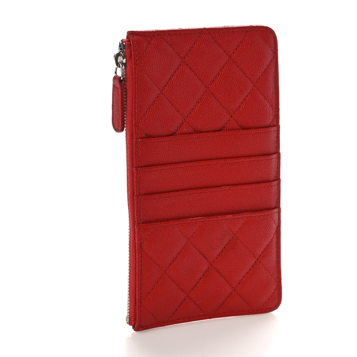 Caviar Quilted Classic iPhone Pouch Red