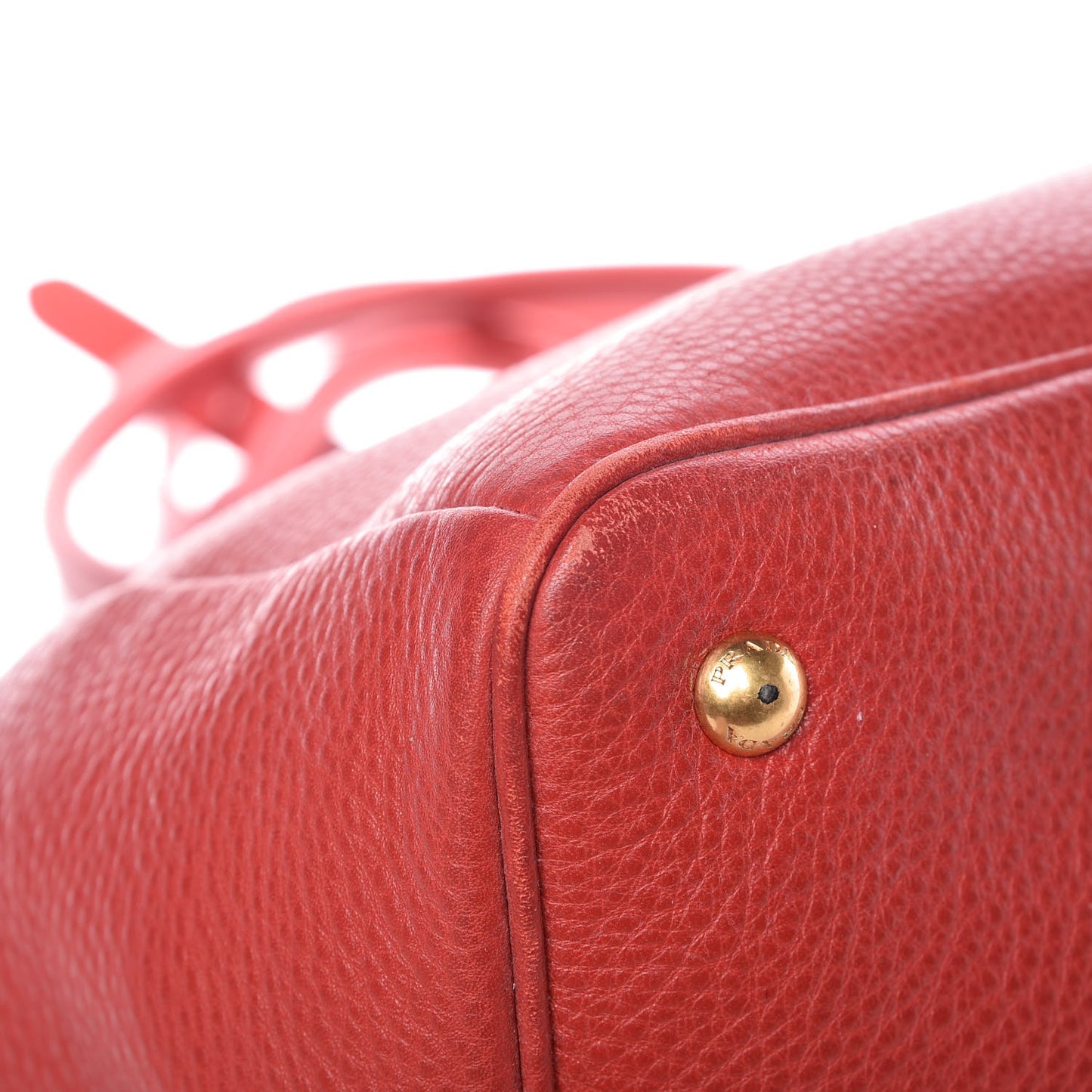 Vitello Daino Tote Rosso