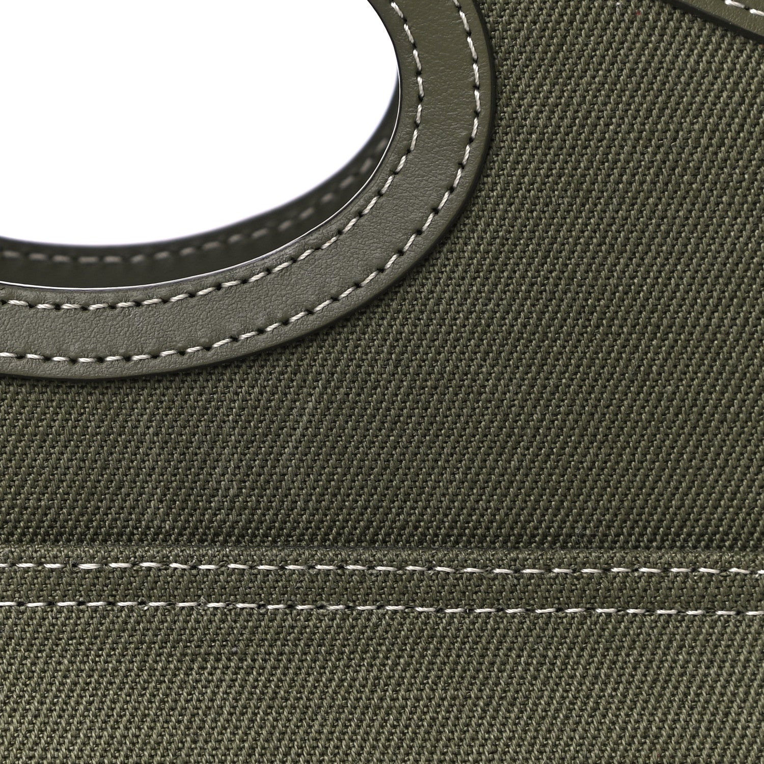 Burberry Canvas Calfskin Horseferry Print Mini Pocket Bag Dark Fern Green 10 of 10
