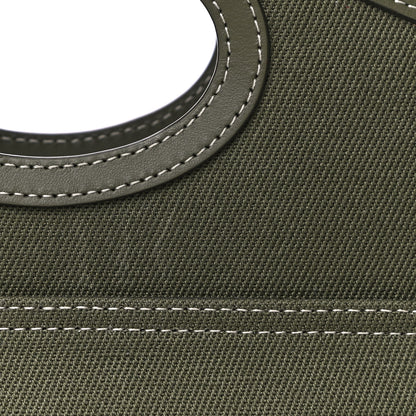 Burberry Canvas Calfskin Horseferry Print Mini Pocket Bag Dark Fern Green 10 of 10