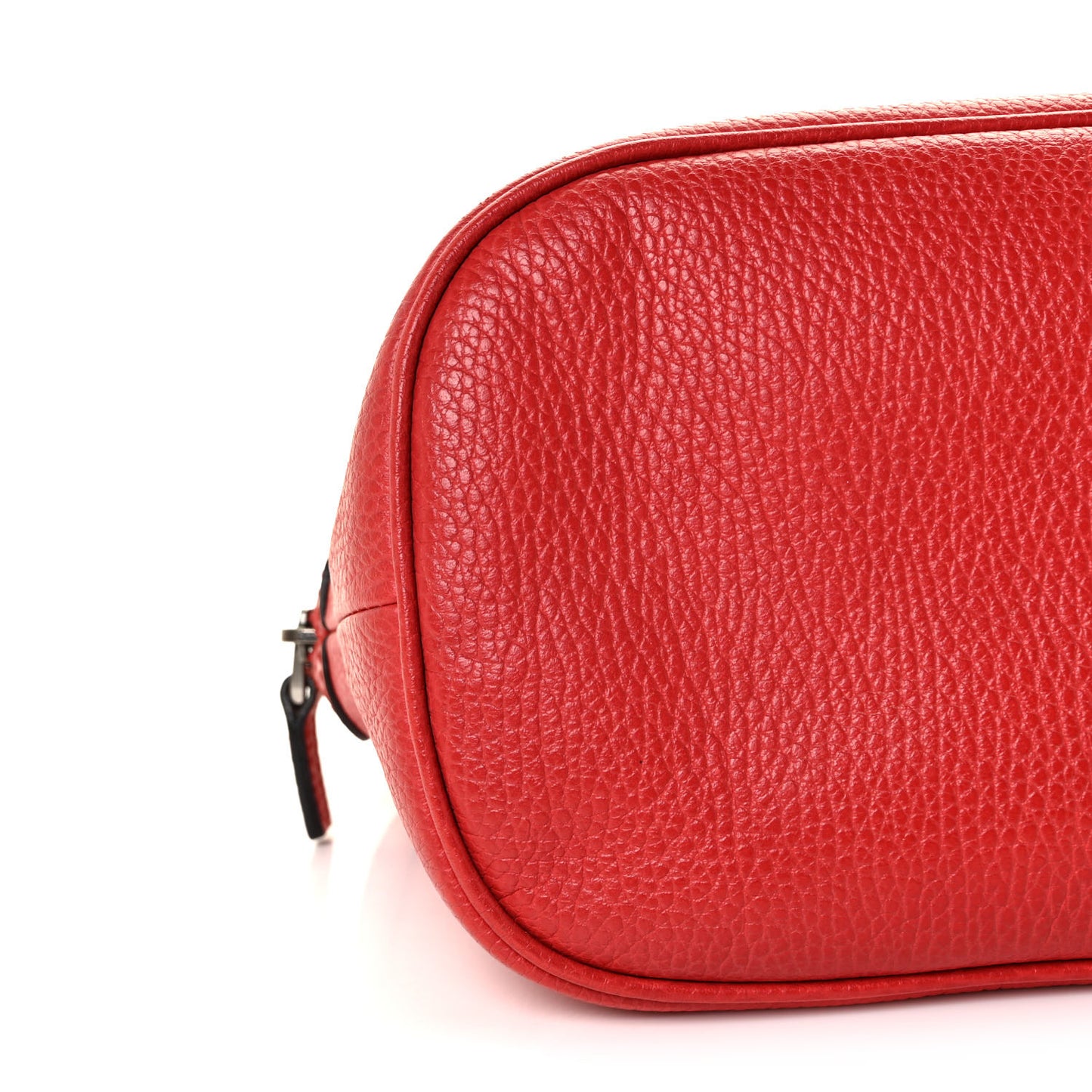 Dollar Calfskin Medium Dome Bag Sporting Red