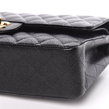Chanel Caviar Quilted Medium Double Flap Black 7 of 11