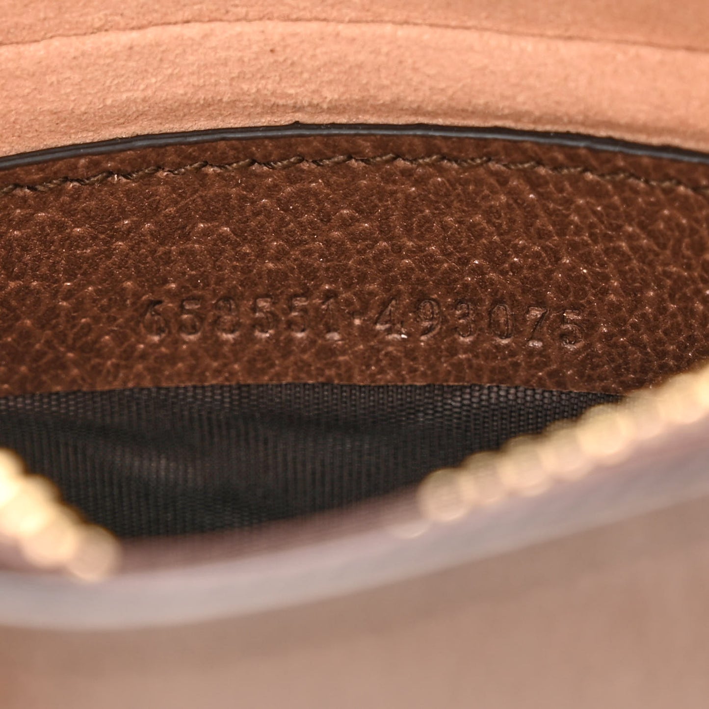 GG Supreme Monogram Textured Calfskin Web Mini Ophidia Half Moon Hobo Beige Ebony New Acero