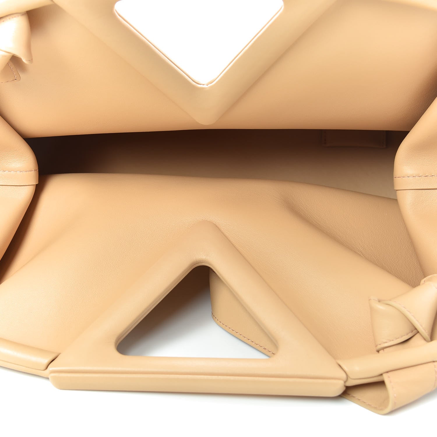 Bottega Veneta Calfskin Medium The Point Triangle Bag Almond 5 of 8